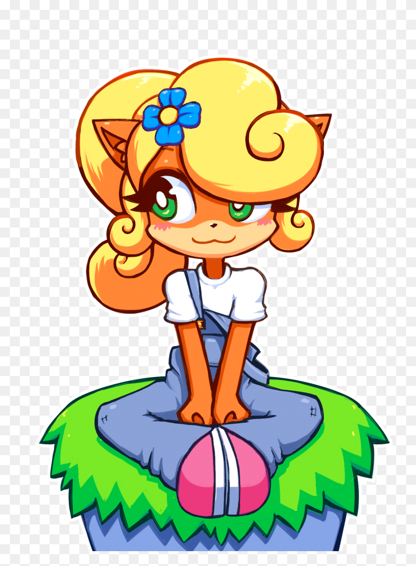 1260x1752 Coco Bandicoot From Crash Bandicoot Videogames,tv And Anime - Playing Video Games Clipart