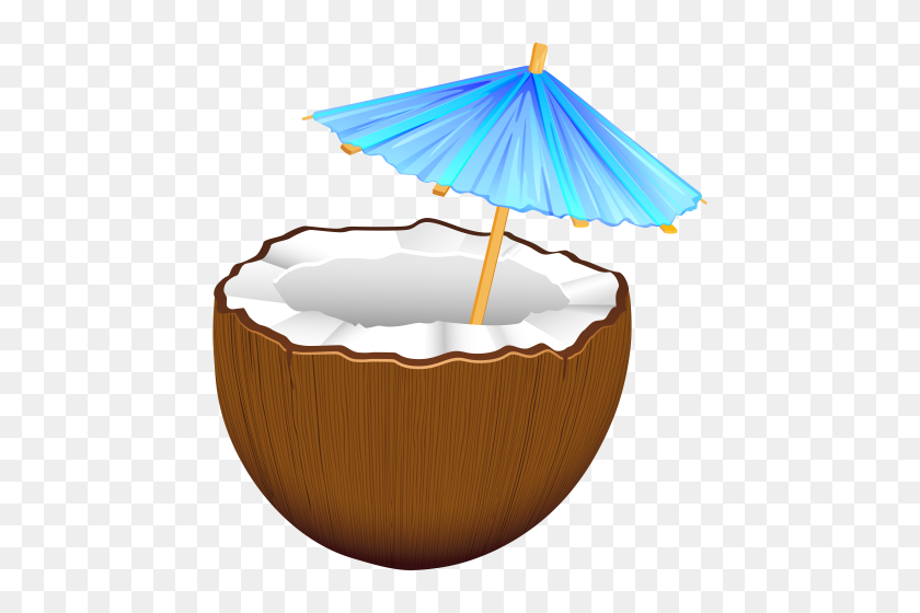 468x500 Coconut Cocktail Png Clip Art - Sports Drink Clipart
