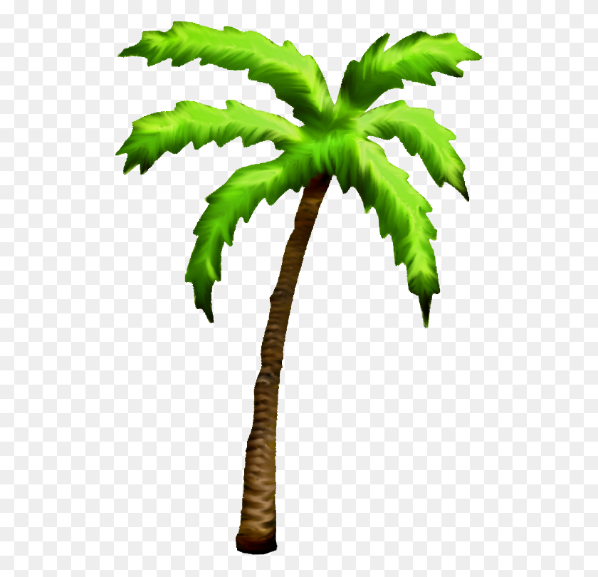 516x750 Coconut Palm Tree Clipart Tropical - Coconut Clipart Black And White