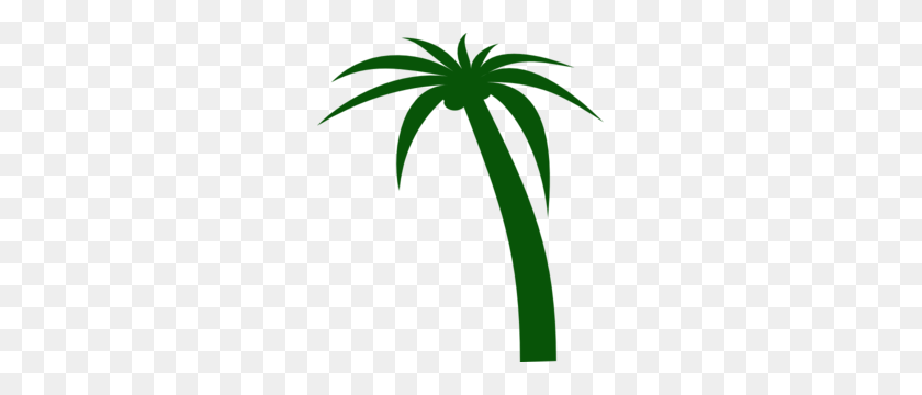 261x300 Coconut Tree Clip Art - Palm Tree With Coconuts Clipart