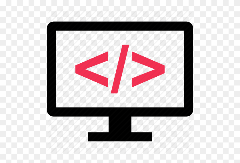 512x512 Code, Computer, Screen, View Icon - Computer Screen PNG