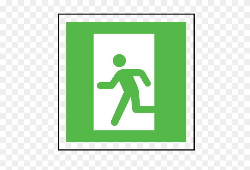 505x512 Code, Emergency, Exit, Sign, Sos Icon - Exit Sign PNG