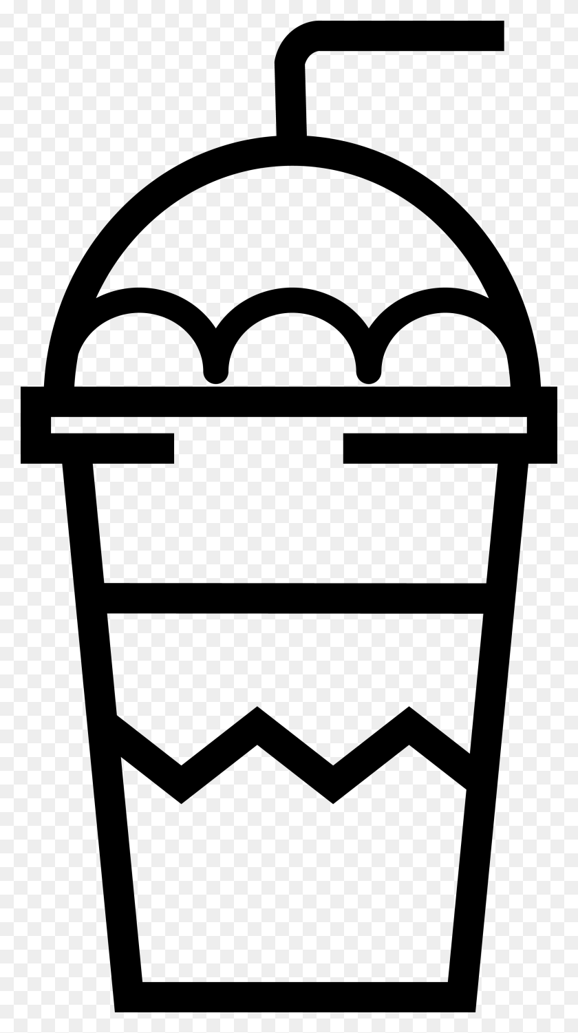 2245x4150 Coffee Cafe Beverages Frappuccino Clip Art - Juice Clipart Black And White