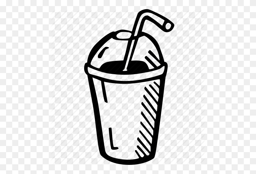 512x512 Coffee, Coffee Break, Cup, Drink, Frape, Frappuccino, Hand Drawn Icon - Frappuccino PNG