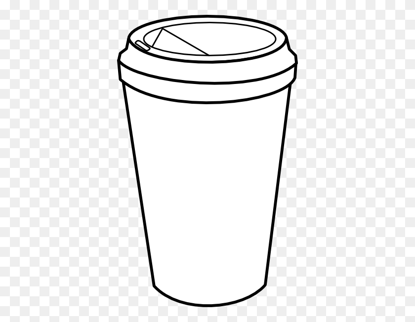 366x592 Coffee Cup Outline Clip Art {getting Crafty} - Recycle Clipart Black And White