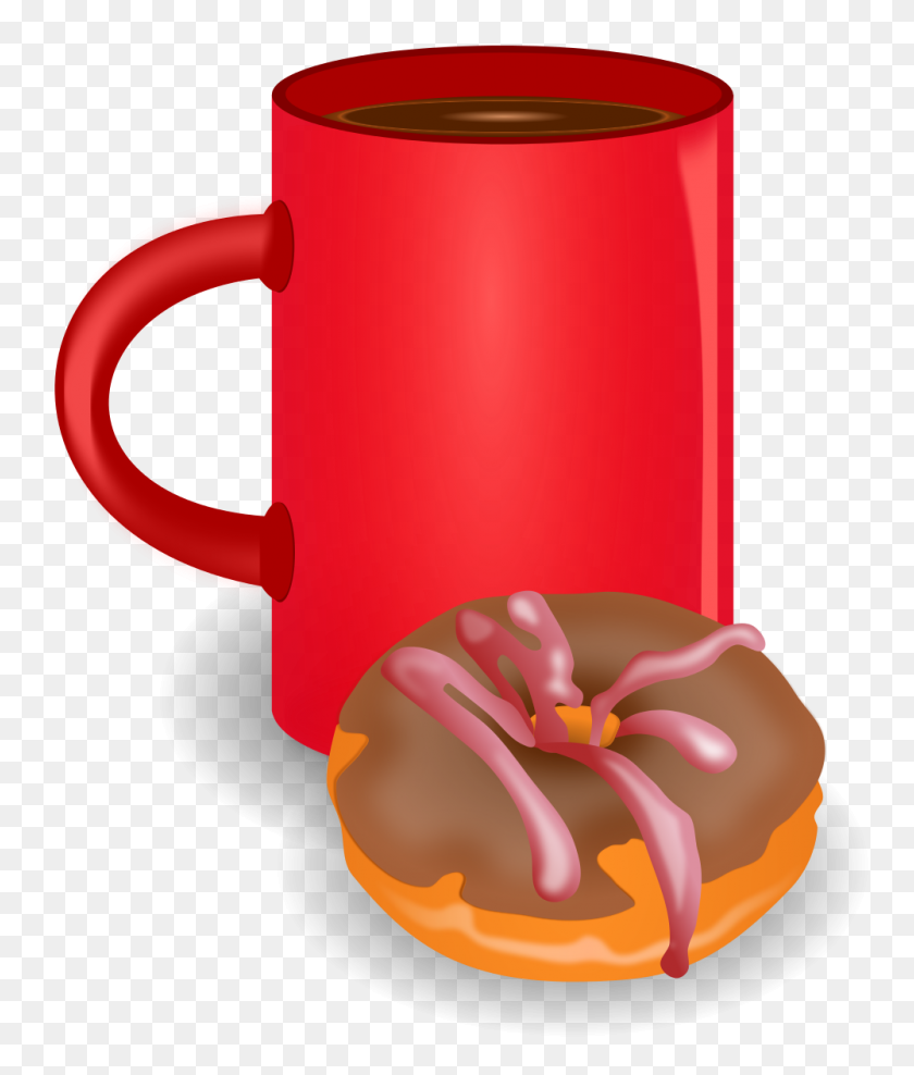 1000x1190 Coffee Doghnout - Donut Clipart Transparent Background