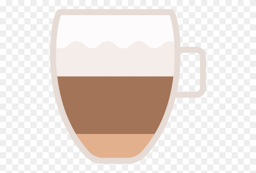 512x508 Café, Latte, Macchiato Icon Free Of The Free Barista And Coffee - Latte Png