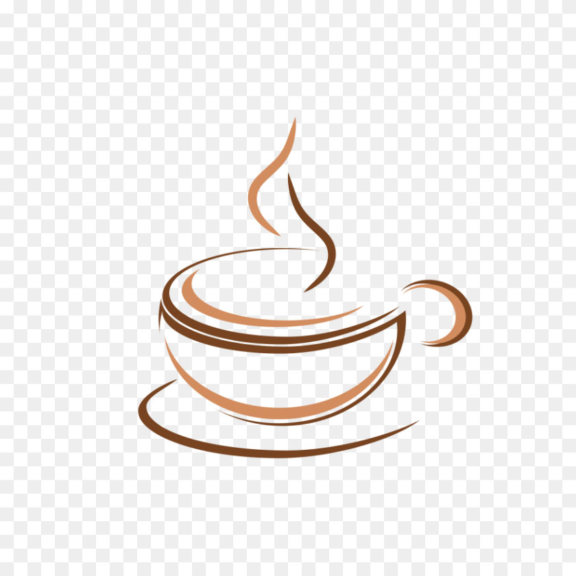 820x820 Кофе Дизайн Логотипа Креативная Идея Иллюстрации - Кофейное Кольцо Png