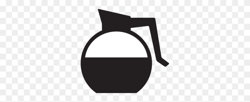297x282 Coffee Pot Clipart - Coffee Clipart Black And White