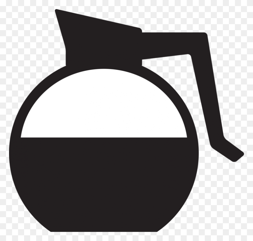 791x750 Coffeemaker Cafe Coffee Cup Mug - Mug Clipart Black And White