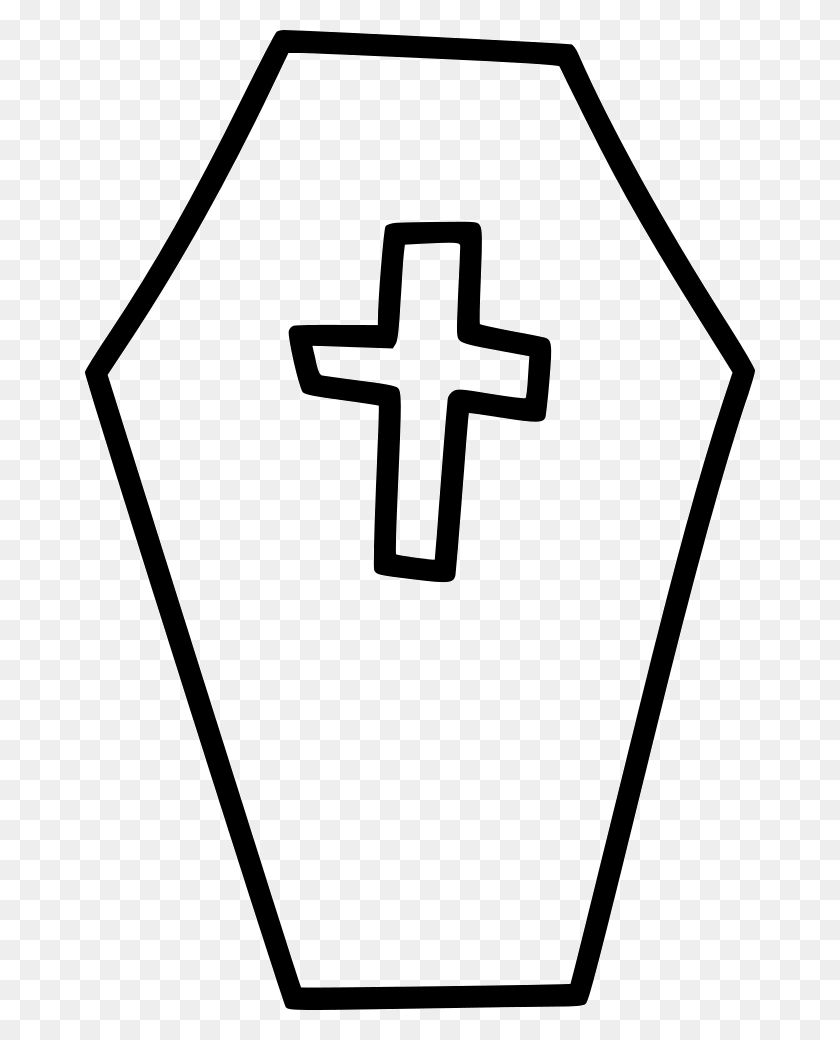 672x980 Coffin Casket Cross Png Icon Free Download - Coffin PNG