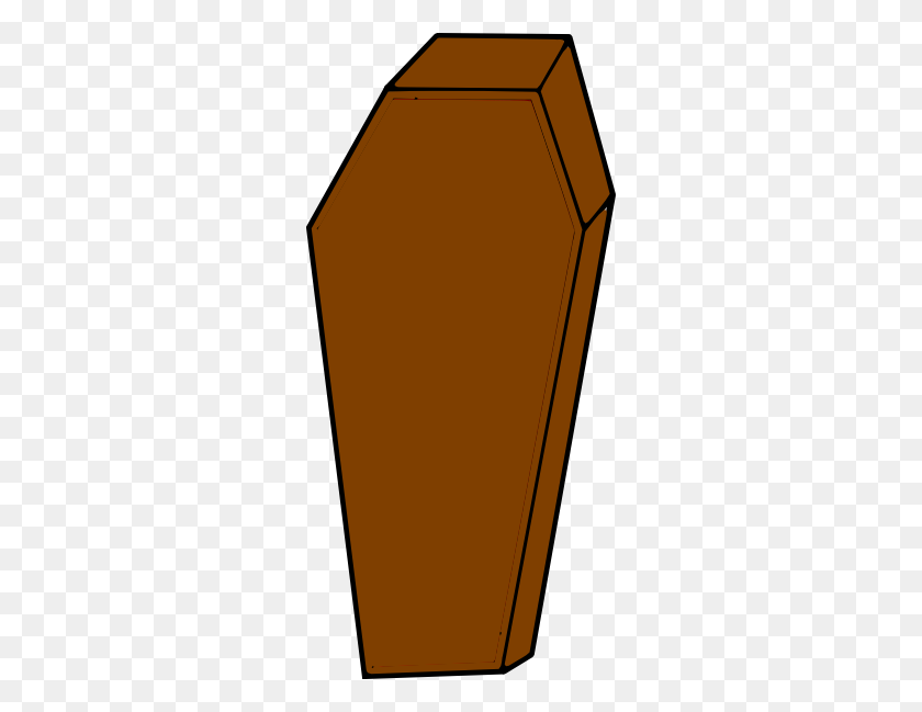 282x589 Coffin Clip Art - Coffin PNG