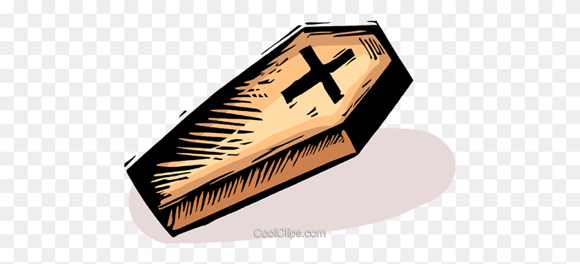 480x323 Coffin Royalty Free Vector Clip Art Illustration - Coffin Clipart