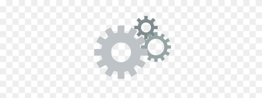 256x256 Cogs Icon Small Flat Iconset Paomedia - Cogs PNG