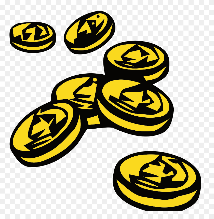 775x800 Coin Clip Art - Currency Clipart