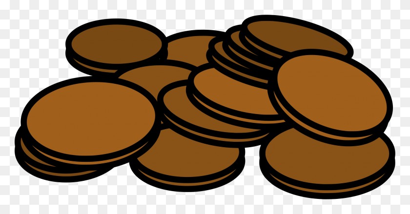 2360x1147 Coin Clipart Loose Change - Change Clipart