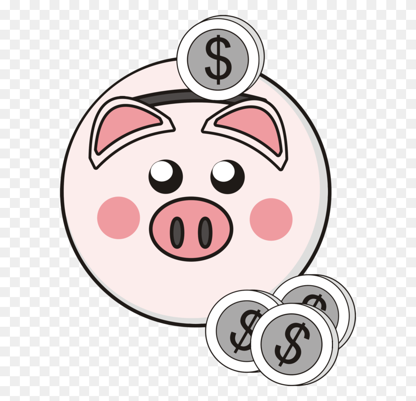 598x750 Coin Drawing Piggy Bank Saving Money - Piggy Bank Clipart