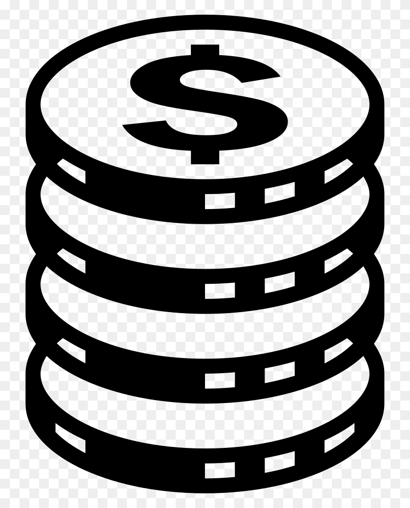 736x980 Coin Money In Stack Png Icon Free Download - Money Stack PNG