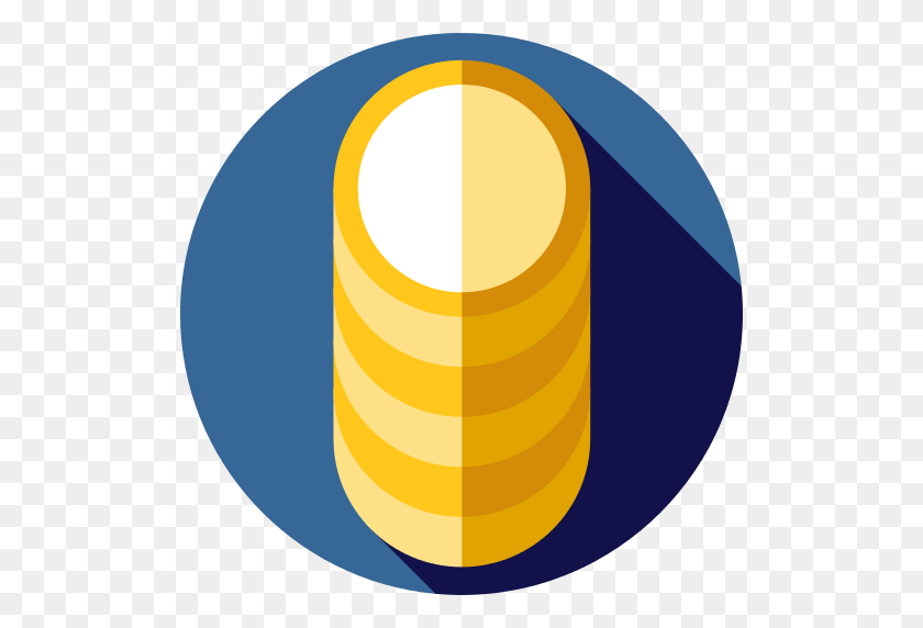 512x512 Coin Stack Png Icon - Stacks Of Money PNG