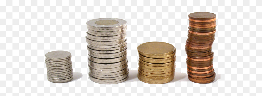575x250 Coin Stack Png Photos - Stacks Of Money PNG