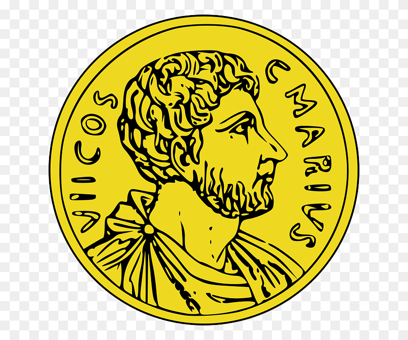 640x640 Coins Clip Art - Roman Clipart