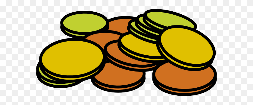 600x291 Coins Clip Art - Stack Of Coins Clipart