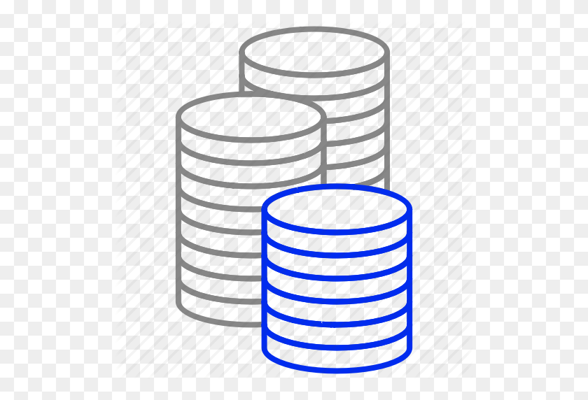 512x512 Coins, Finance, Money, Stack Icon - Stack Of Money PNG