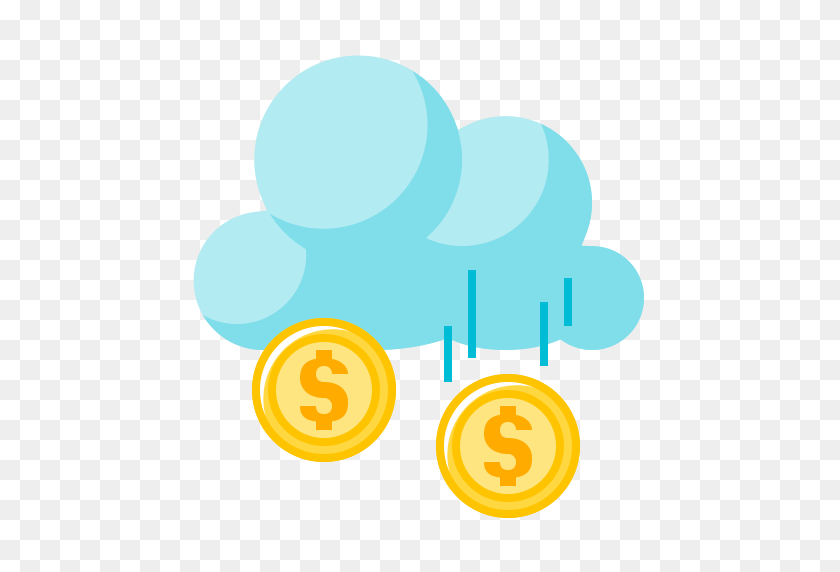 512x512 Coins Icon Myiconfinder - Raining Money PNG
