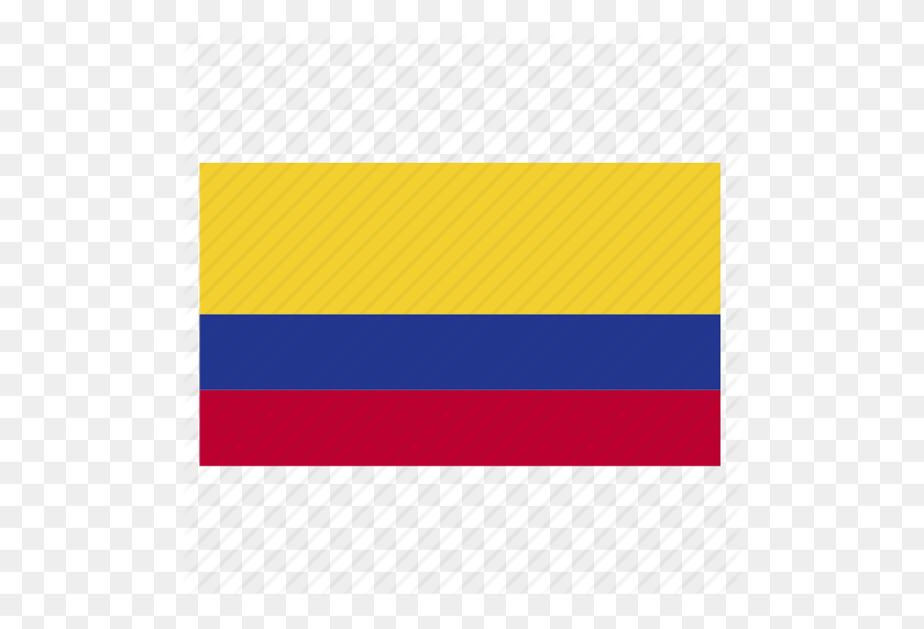 512x512 Кол, Колумбия, Колумбия, Страна, Значок Флага - Флаг Колумбии Png