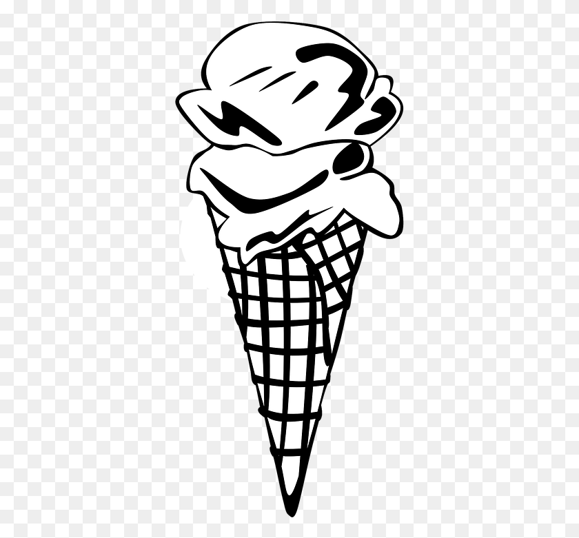 337x721 Cold Clipart Cold Food - Cone Clipart