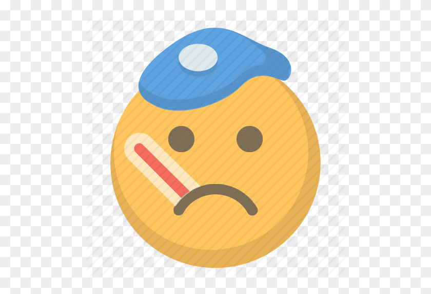 512x512 Простуда, Emoji, Лицо, Грипп, Больной, Грустный, Больной Значок - Больной Смайлик Png