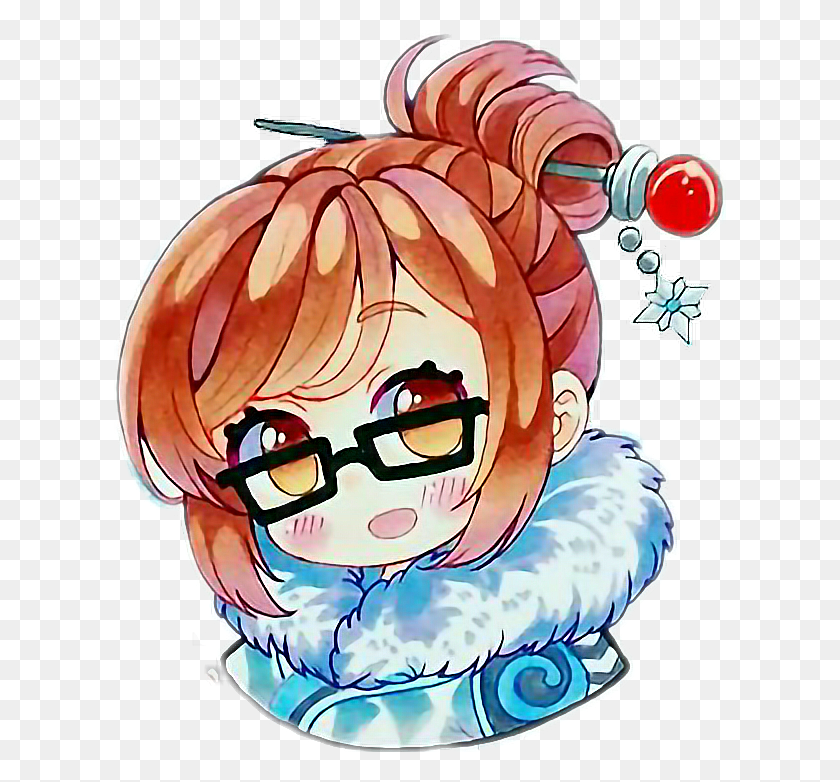 612x722 Cold Meioverwatch Overwatch Coldcolors - Mei Overwatch PNG