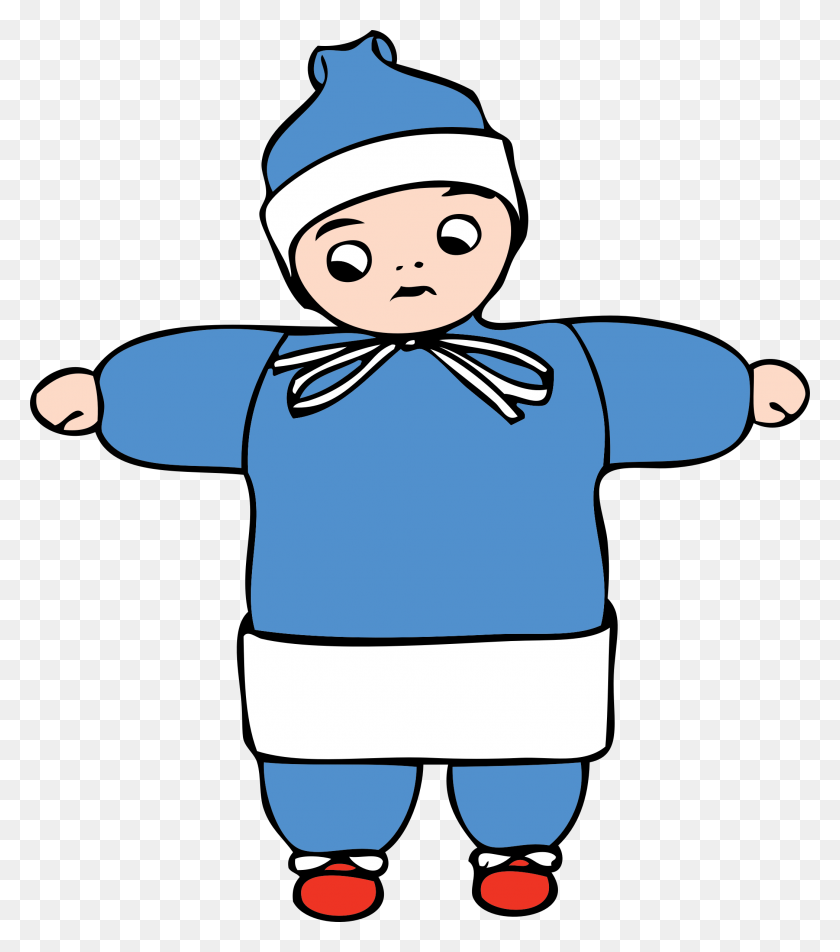 Мальчик в зимней одежде рисунок