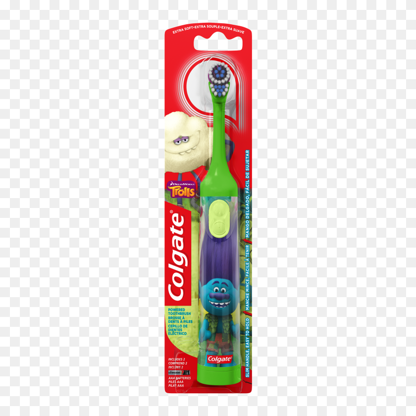 2500x2500 Colgate Kids Battery Powered Toothbrush - Trolls Hair PNG