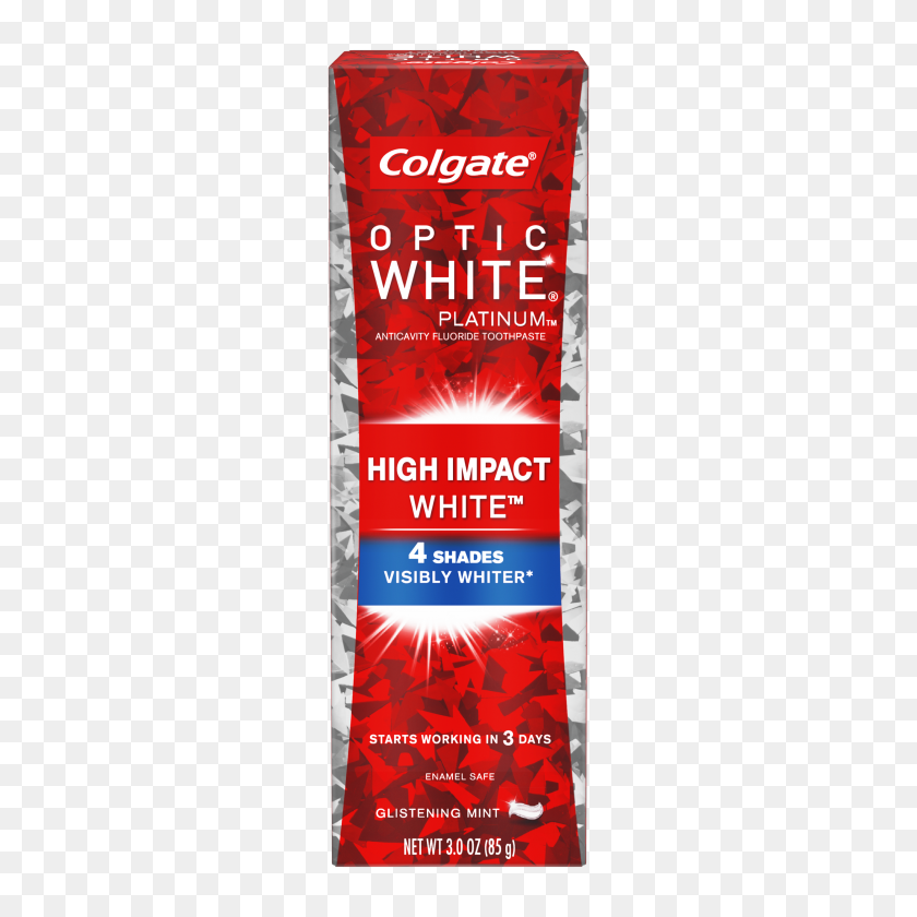 2500x2500 Colgate Optic White High Impact Whitening Toothpaste, Ounce - Toothpaste PNG