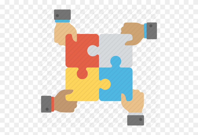 512x512 Collaboration, Connecting Jigsaw, Teamwork, Togetherness, Working - Working Together Clipart