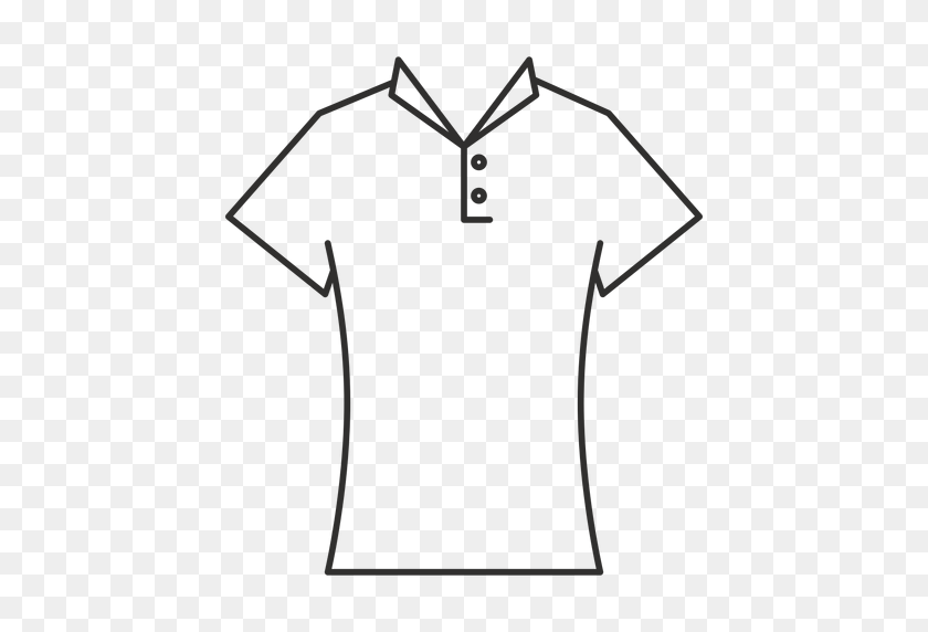 512x512 Collar T Shirt Stroke Icon - Collar PNG