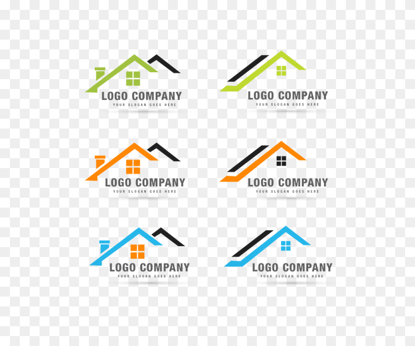 640x640 Коллекция Логотипов Для Дома, Дизайн Логотипов, Винтажные Логотипы, Бизнес-Логотип - Винтаж Векторный Png