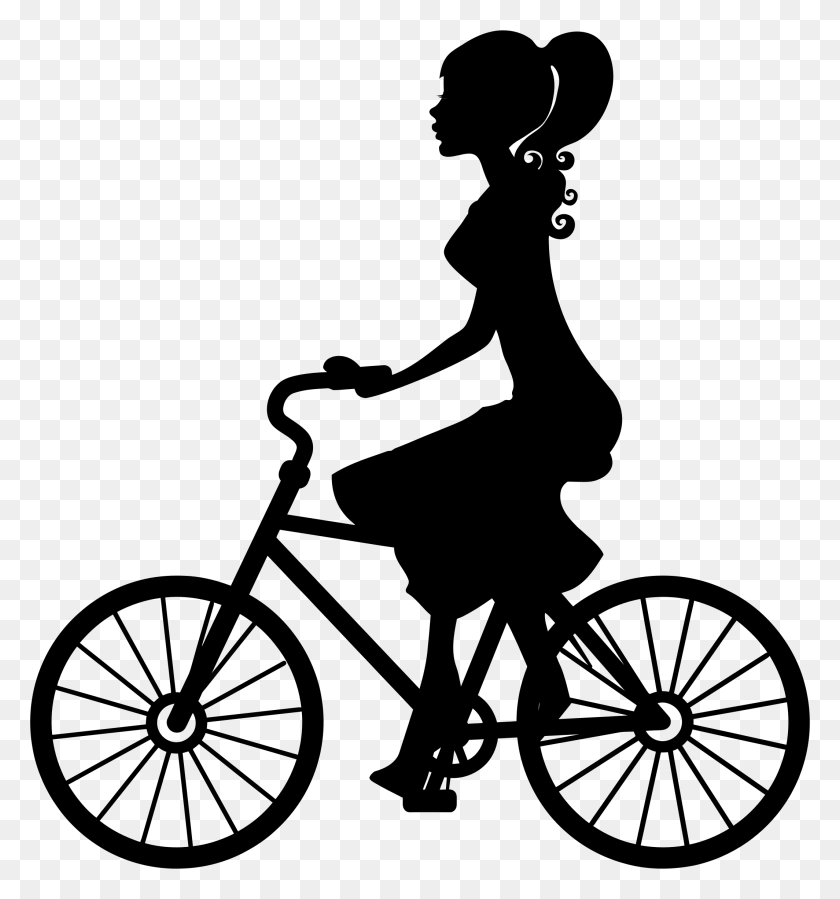 2128x2290 Collection Of Bike Silhouette Clip Art Download Them And Try - Bicycle Wheel Clipart