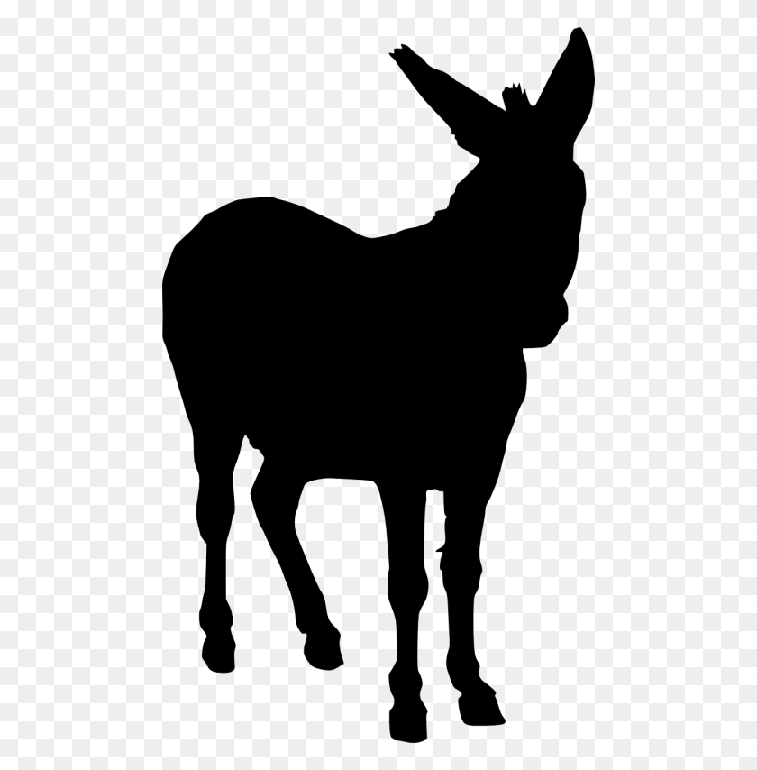 480x794 Collection Of Donkey Silhouette Images Download Them And Try - Donkey Clipart Black And White