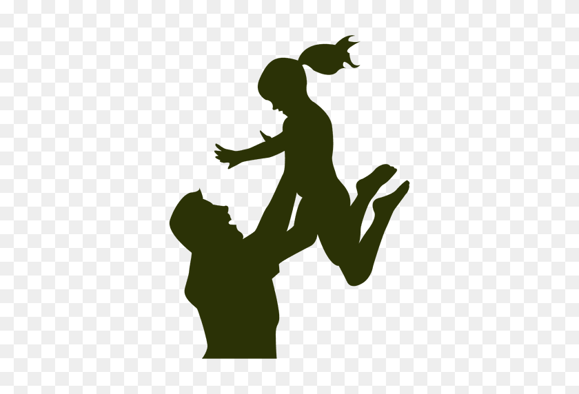 512x512 Collection Of Father Daughter Silhouette Clip Art Download Them - Parents And Children Clipart