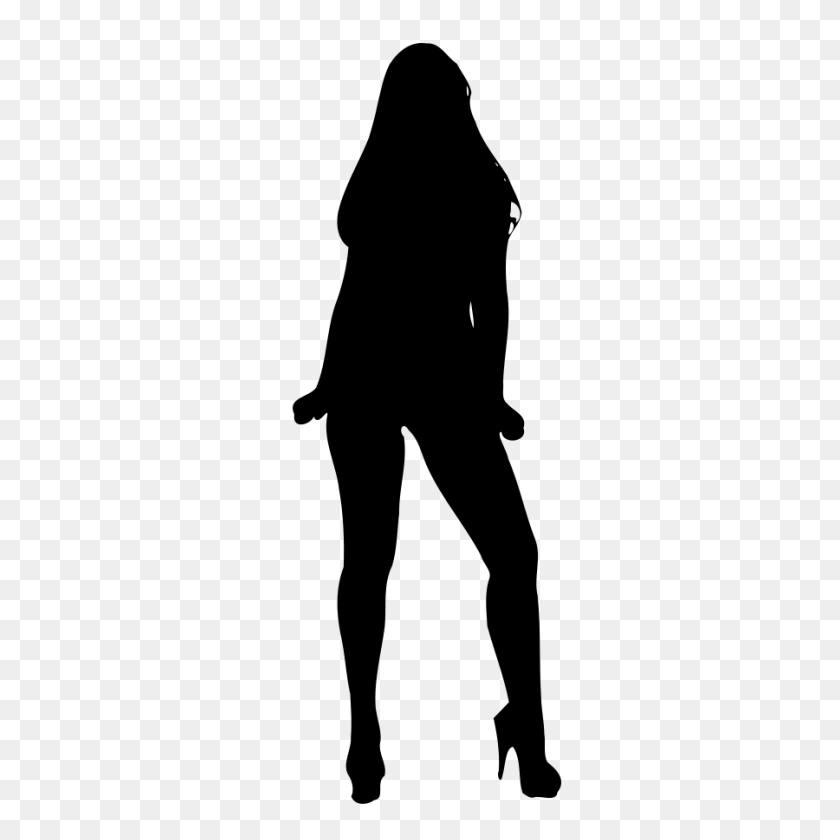 900x900 Collection Of Female Silhouette Vector Download Them And Try - Superhero Silhouette Clip Art