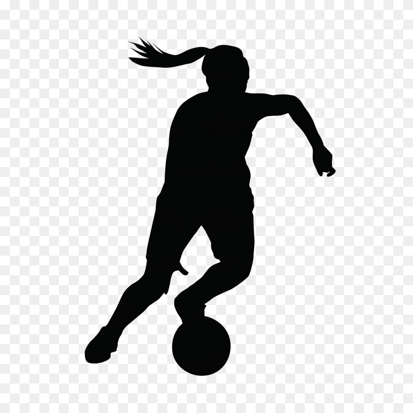 2048x2048 Collection Of Girl Soccer Player Silhouette Download Them - Girl Soccer Player Clipart
