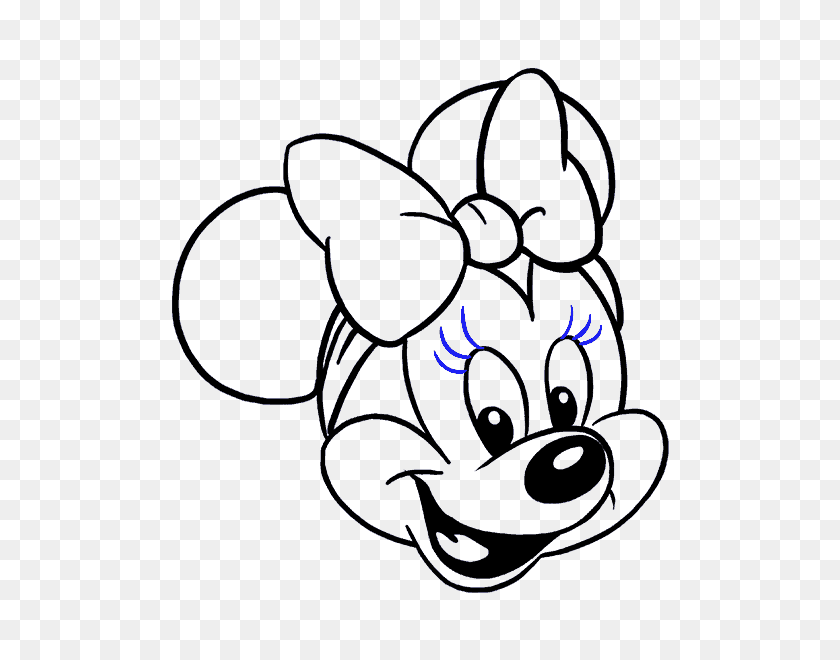 678x600 Colección De Dibujos Animados De Minnie Mouse Dibujo Descargarlos Y Probar - Cabeza De Minnie Mouse Png