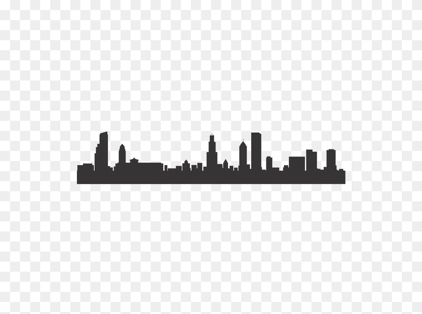 564x564 Collection Of Ny Skyline Silhouette Stencil Download Them - New York Skyline Silhouette PNG