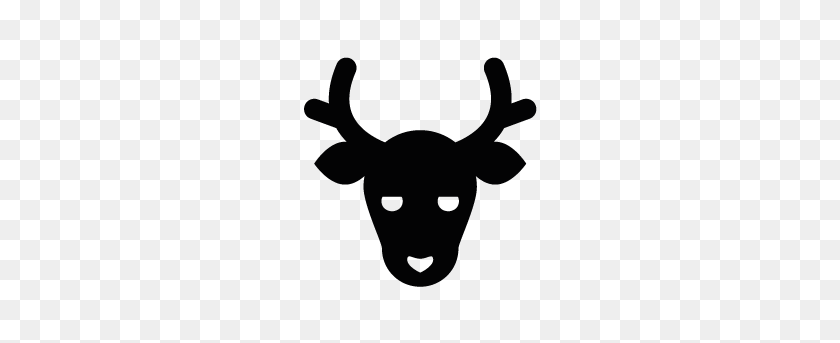 283x283 Collection Of Reindeer Face Silhouette Download Them And Try - Elk Skull Clipart