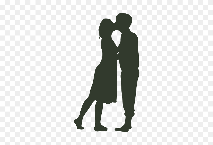 512x512 Collection Of Silhouette Of Couple Kissing Download Them And Try - Bride And Groom Silhouette PNG