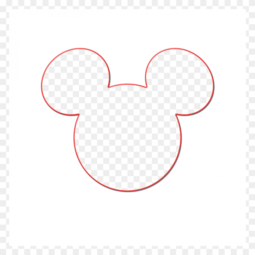 1600x1600 Collection Of Silhouette Of Mickey Mouse Head Download Them - Mickey Mouse Silhouette PNG