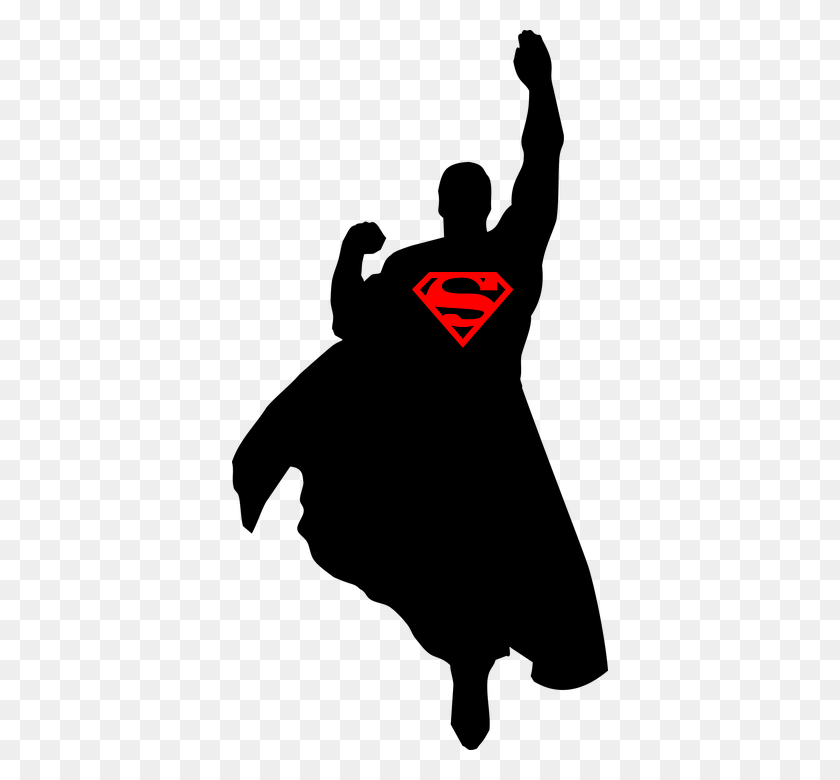 376x720 Коллекция Векторных Силуэт Супермена Скачать Их И Попробовать - Клипарт Силуэт Супергероя