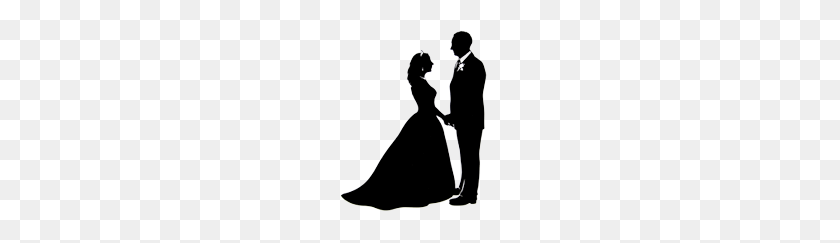 172x183 Collection Of Wedding Couple Silhouette Clip Art Download Them - Bride And Groom Clipart Black And White